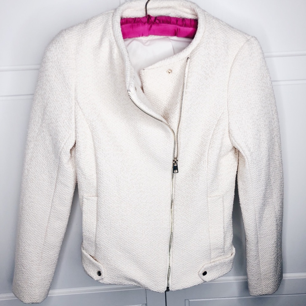 Tweed Moto Style Jacket